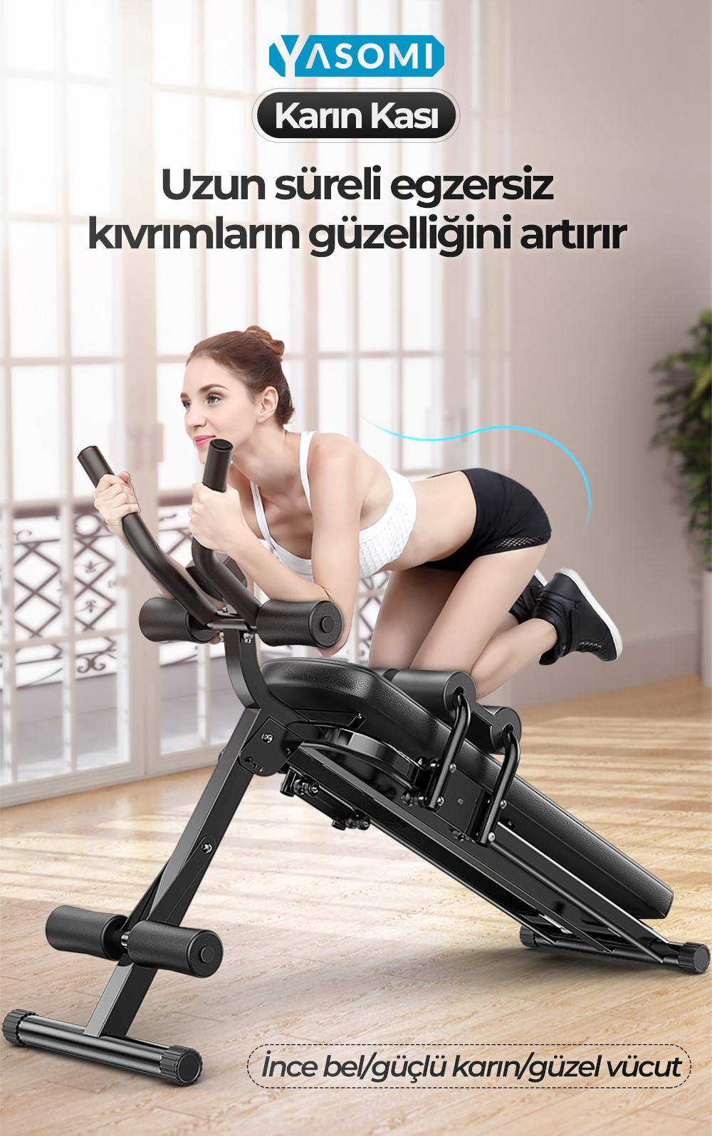 Yasomi YSM X-Fit 120 KG Kapasiteli Çok Fonksiyonlu Spor Oturma Benchi