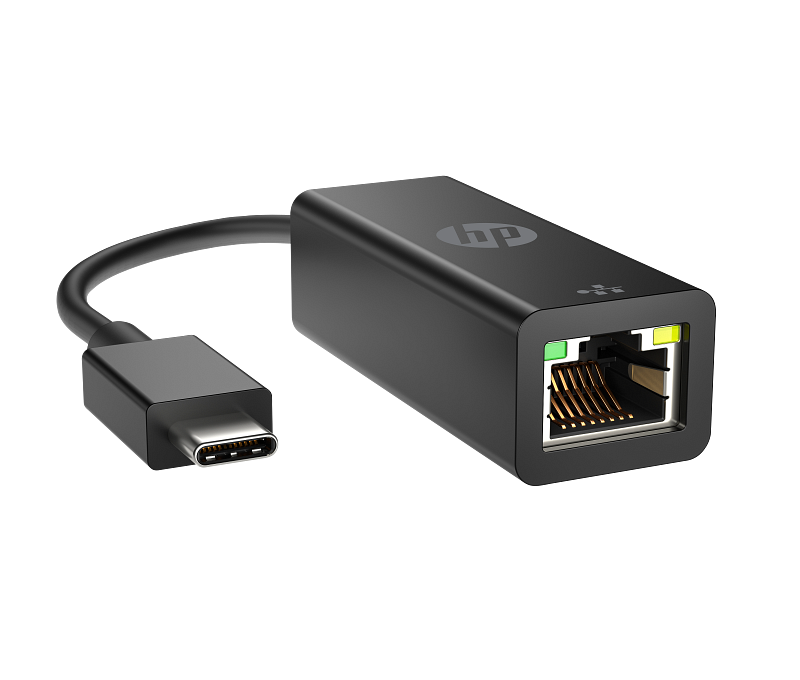 21C2 HP USB-C to RJ45 Adapter G2 Jetblack Coreset Front Right