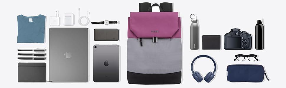 Sırt Çantası, Su Geçirmez, Küçük, Mini, 13-14 inç Laptop, Günlük ve İş Kullanımı, Üniversite ve Okul
