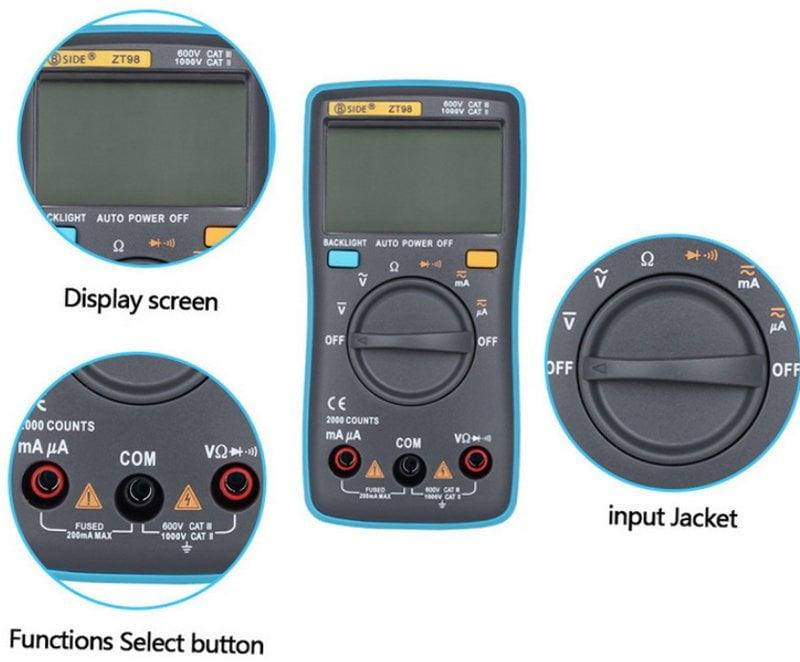 Zoyi ZT-98 Multimetre Ölçü Aleti