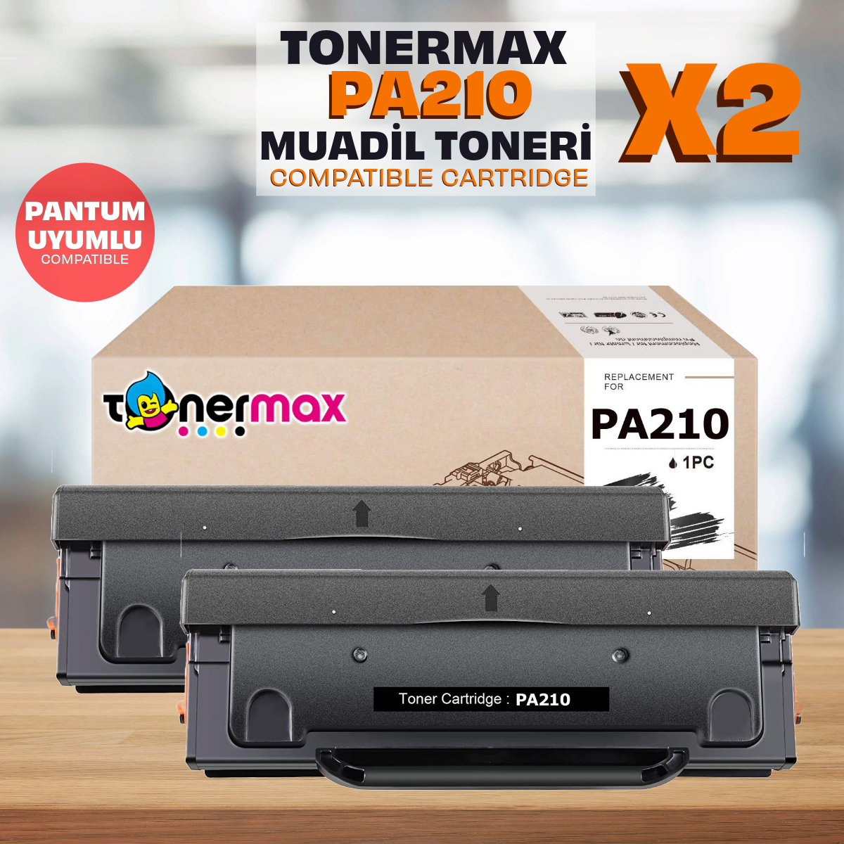 Tonermax Pantum PA210 Muadil Toner / P2200 / P2500 / M6500 / M6550 / M6600