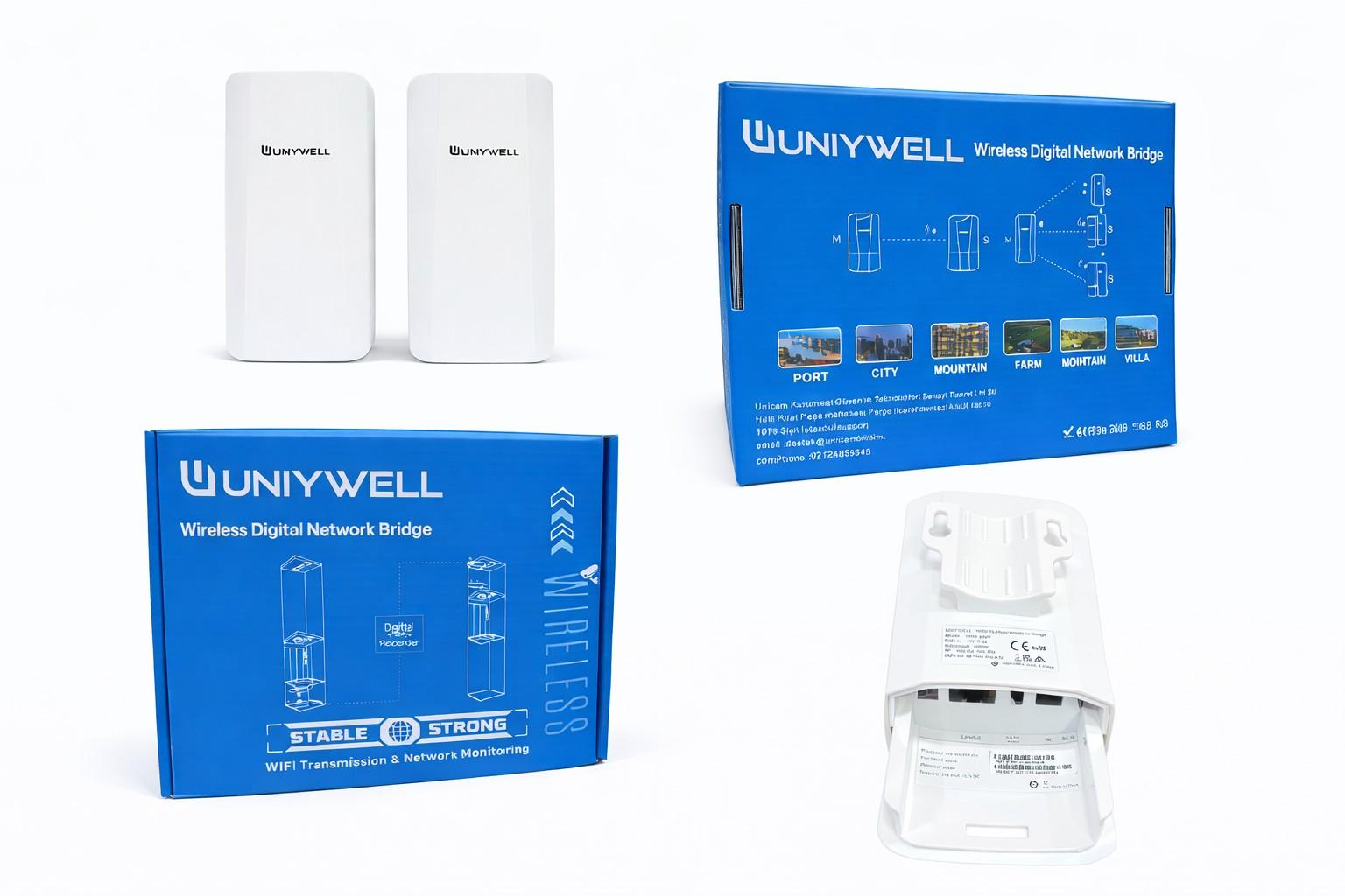 UNIYWEL
POİNT TO POİNT
KABLOSUZ AKTARICI
1 KM