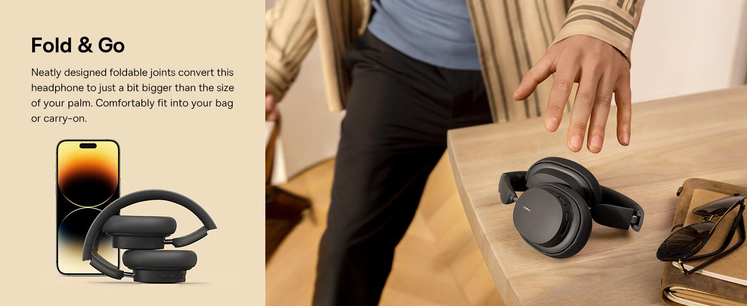 BASEUS Bowie D05 Kablosuz Bluetooth Kulaklık Katlanabilir HiFi Stereo Müzik Kulaklığı