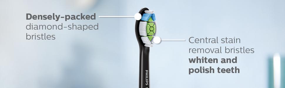 philips sonicare elmas temiz siyah fırça başlıkları