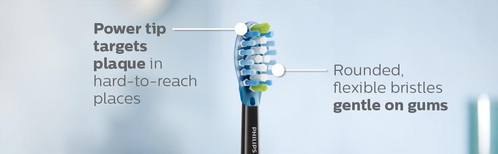 plaque removal brush heads philips sonicare gentle on gums