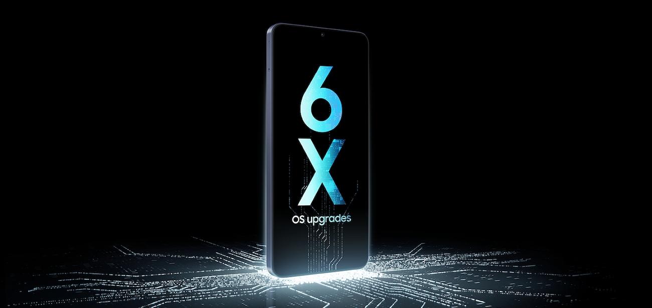 Galaxy A08 - 6 nesle kadar işletim sistemi ve güvenlik güncellemesi.