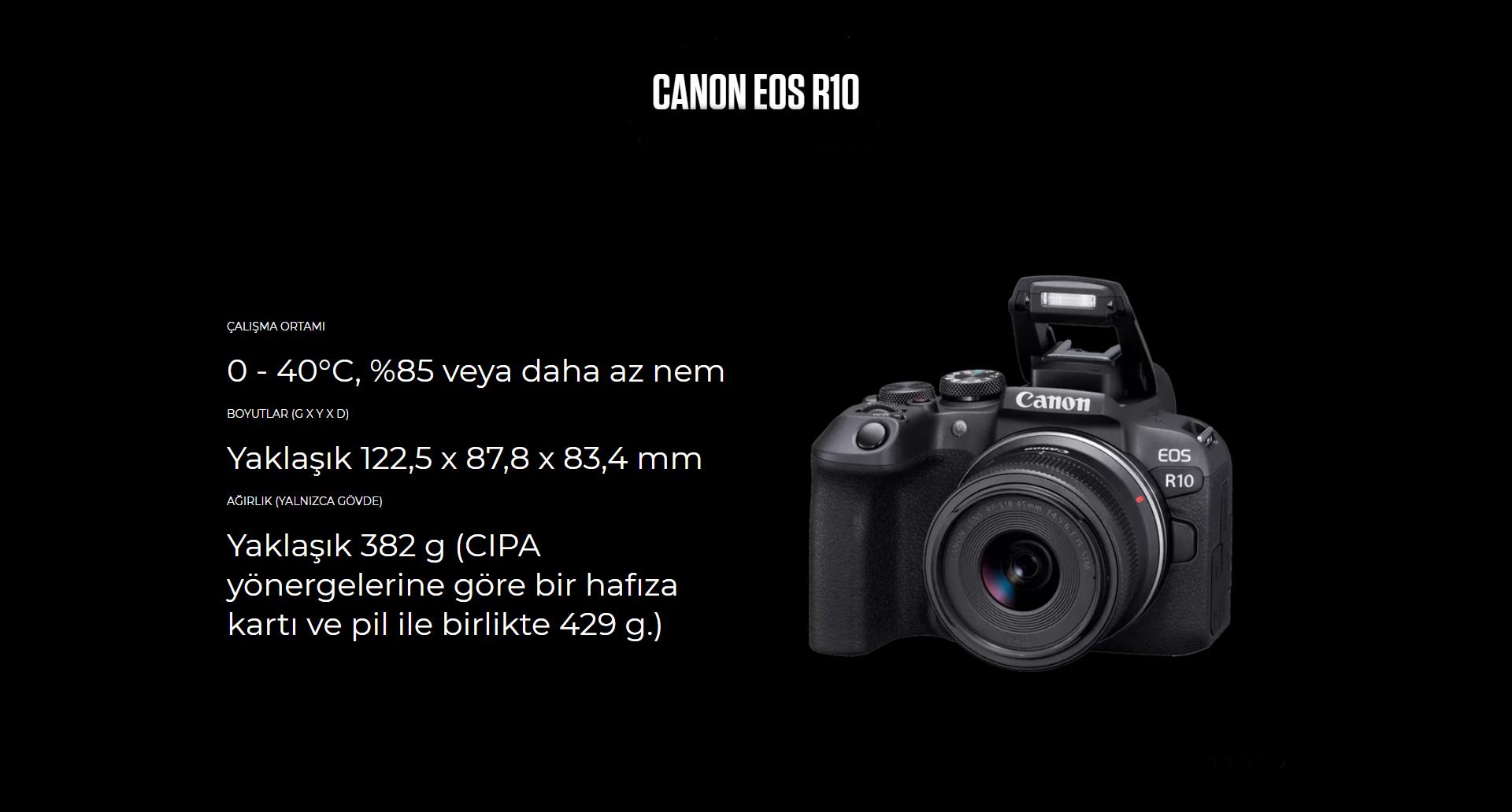 Canon Eos R10 Çalışma Ortamı